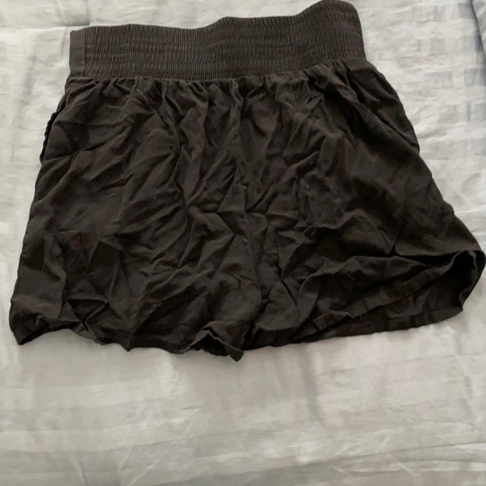 High wasted black shorts